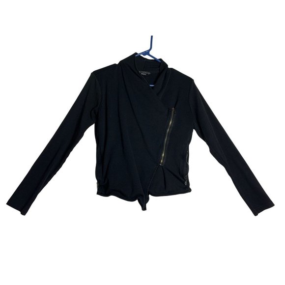A/X Armani Exchange Side Full Zip Black Sweater Jacket Womens Small - Picture 1 of 5